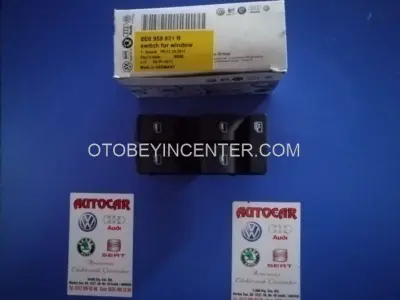 8E0959851B Audi A4 Sol Cam Düğmesi Sol Cam Açma Anahtarı