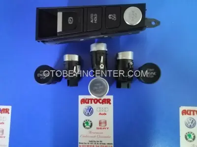 3AB927137D 5G1959839A 8W1905217 8K0905217 5NB959839 3V0905217 575959839A Volkswagen Audi Seat Skoda Start Stop Tuşu