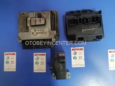 03C907309E 03C906016DJ Motor Beyni Passat Caxa 1.4 TSI İmmo Seti 3AA959433B 3C0905861J