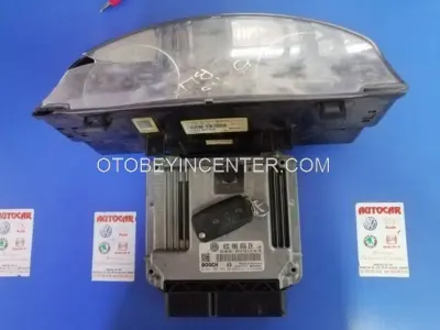 1K0920854A Golf Kilometre Saati 03C906056EN 1K0920854A Golf 1.6 FSI İmmobilizer Set Golf5 ECU Key Set
