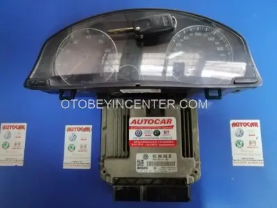1K0920873A 03C906056DP Volkswagen Golf Jetta Motor Beyni İmmobilizer Set ECU Key Set