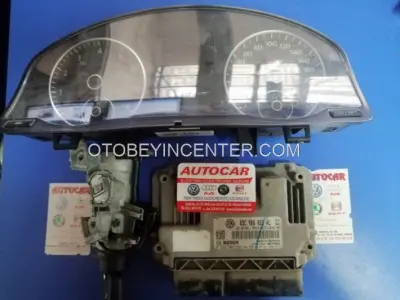 5M0920870D 03C906022AL 5K0937086 Volkswafgen Jetta İmmobilizer Set Jetta ECU Key Set