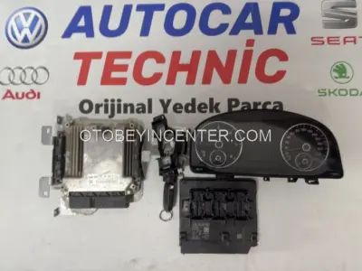 04L906016GJ 2K5920876F 5K0937087AK 5K0937086Q 5K0937086AA Volkswagen Caddy İmmo Set