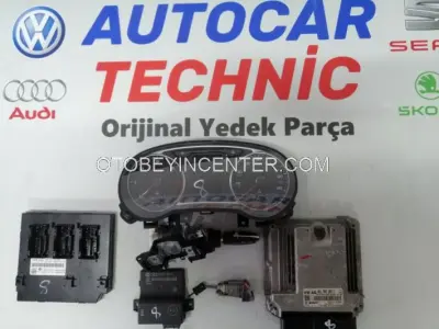 8XA920980B 04L906021ES 8U0907468AC 8X0907063AB Audi A1 İmmo ECU Key Set