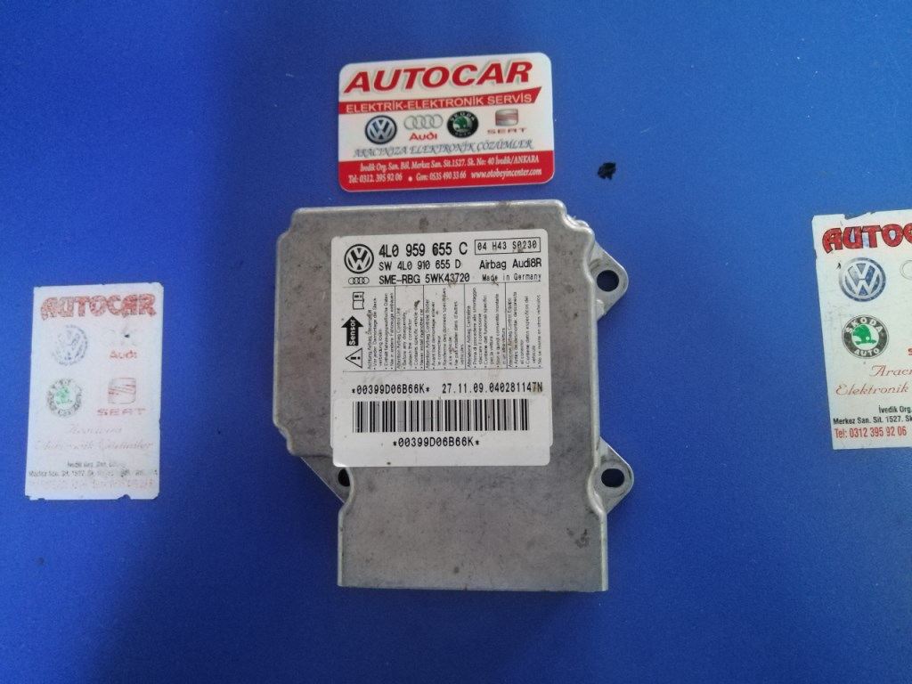 4l0959655c audi q7 airbağ beyni airbag kontrol ünitesi audi airbag beyinleri audi airbağ kontrol üniteleri