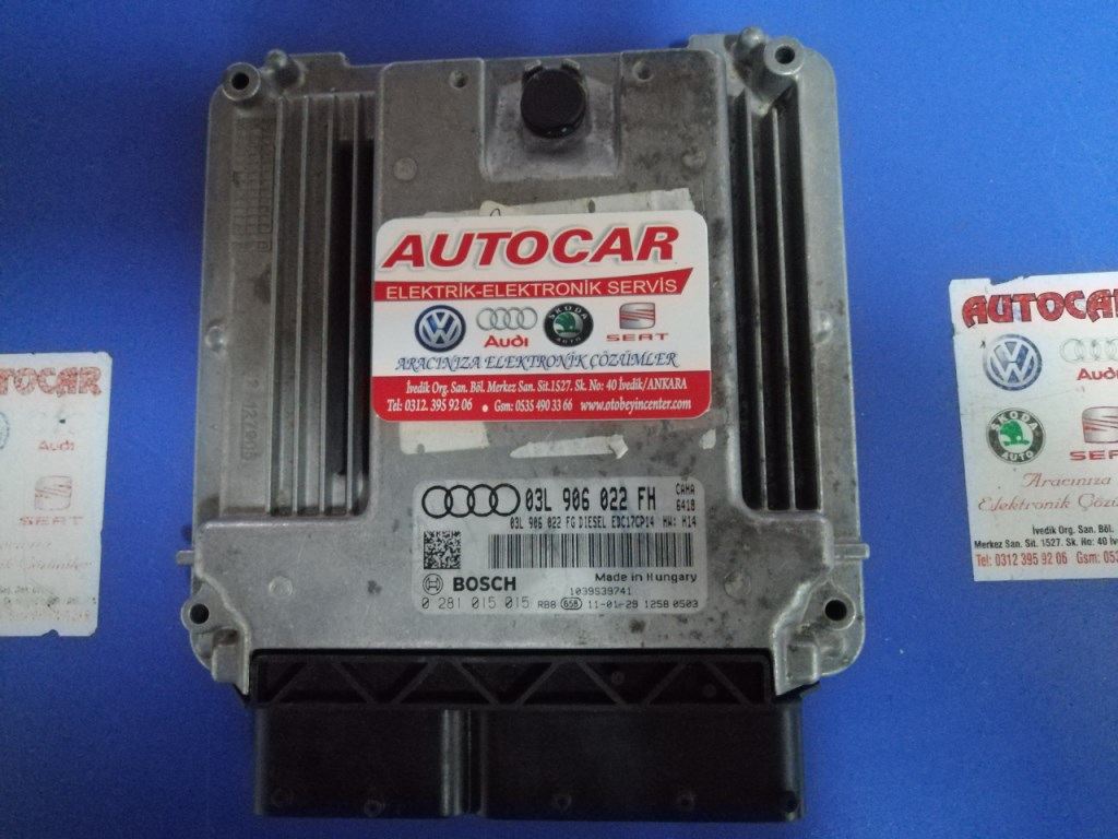 03l906022fh audi a6 motor beyni caha motor 2.0 tdı