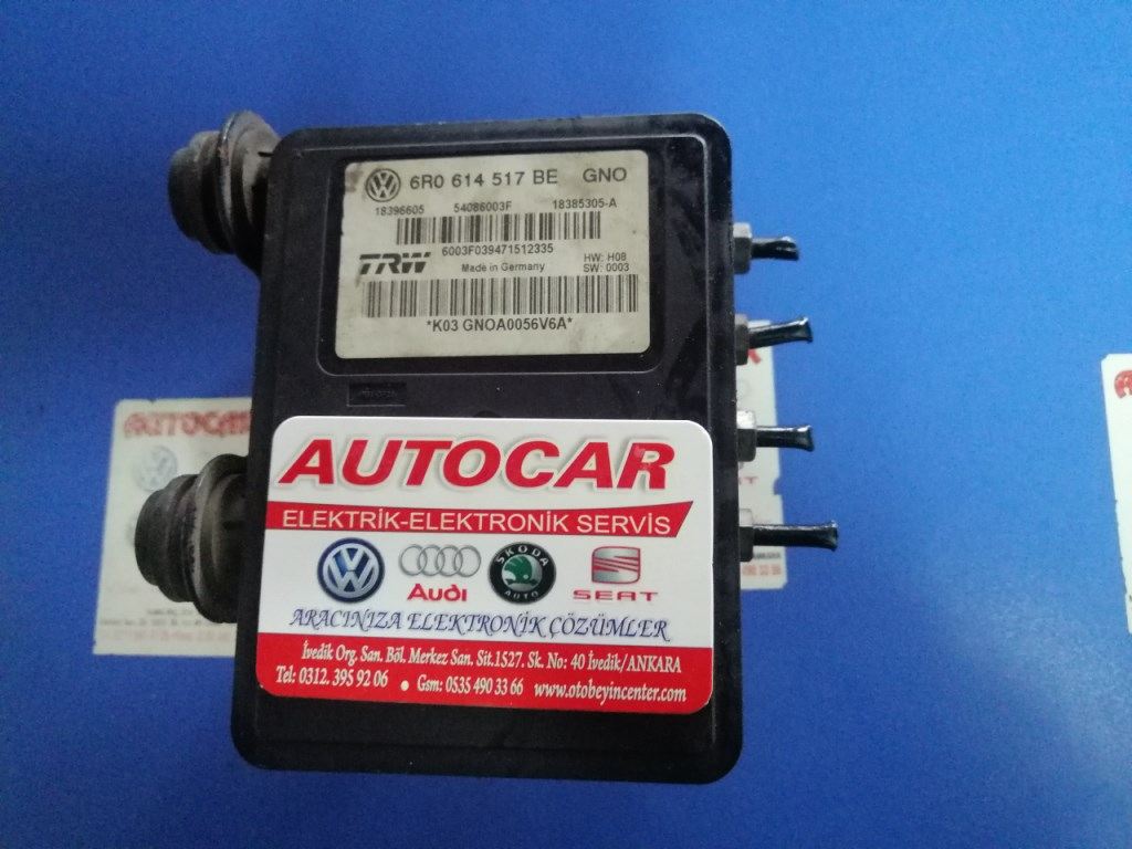 6r0614517be skoda rapid abs beyni skoda rapid abs kontrol ünitesi