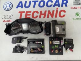 03l906022mk 0281015583 8k0907063p 8k0907064cp2.0 tdı immo key set audi a4 immo ecu key set