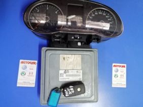 03l906023bb 6r0920861f volkswagen polo 1.6 tdi immobilizer set polo ecu key set